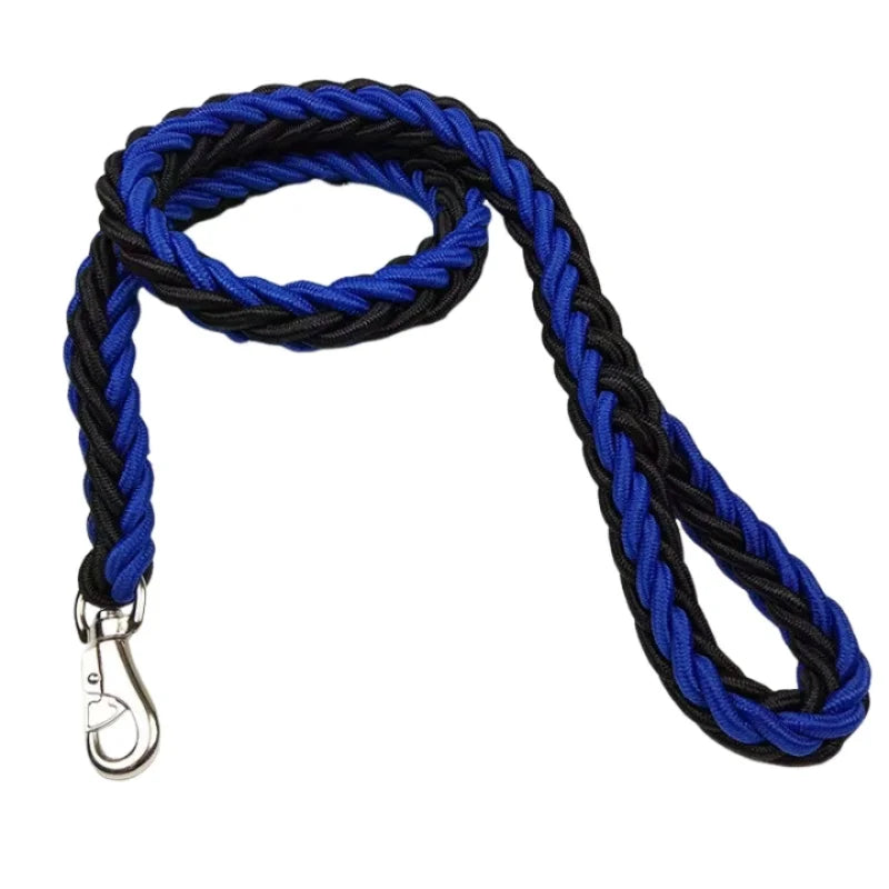 Nylon Braided Dog Leash For Large Breeds Walking Outdoor Training