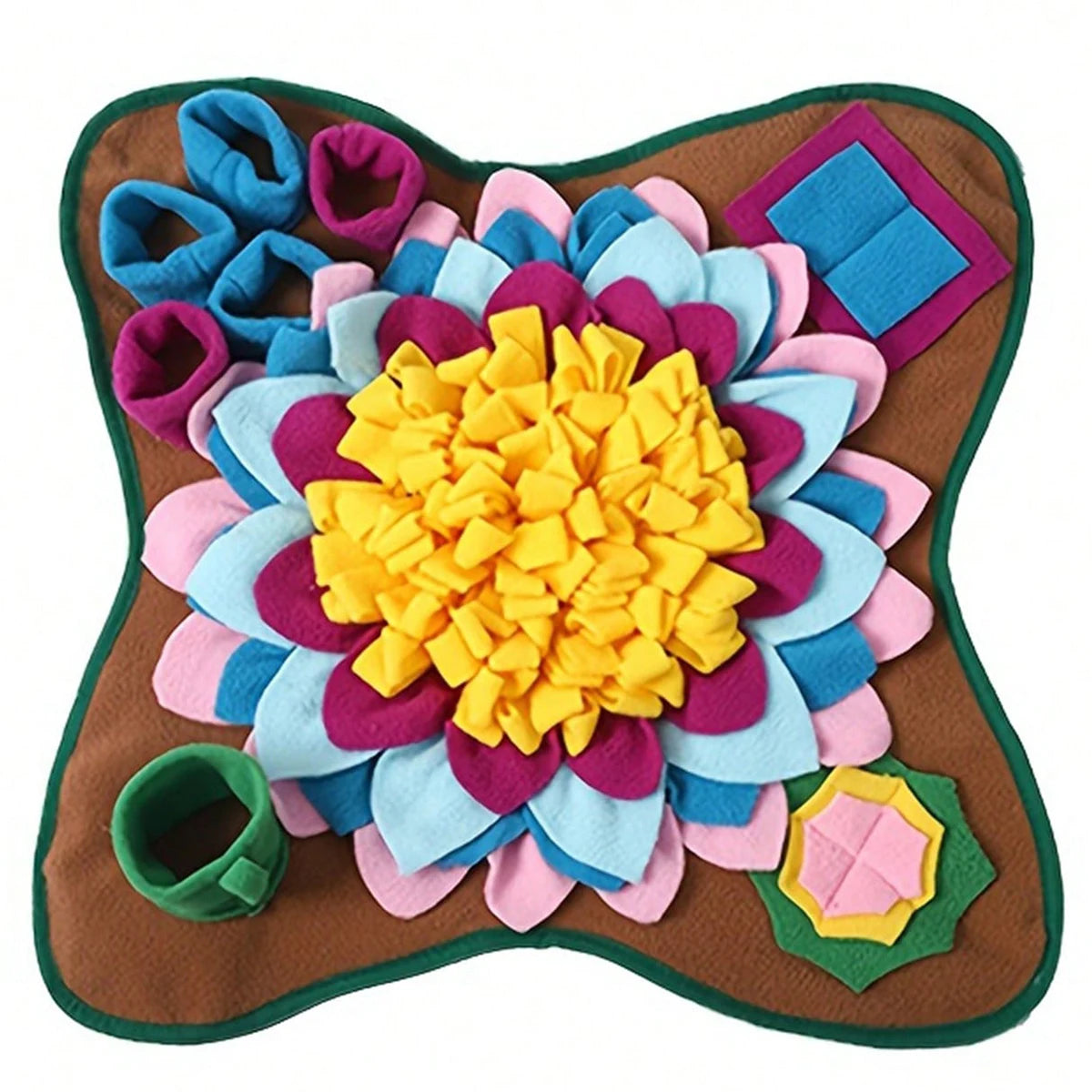 Interactive Dog Snuffle Mat Puzzle Toy for Treats and Fun