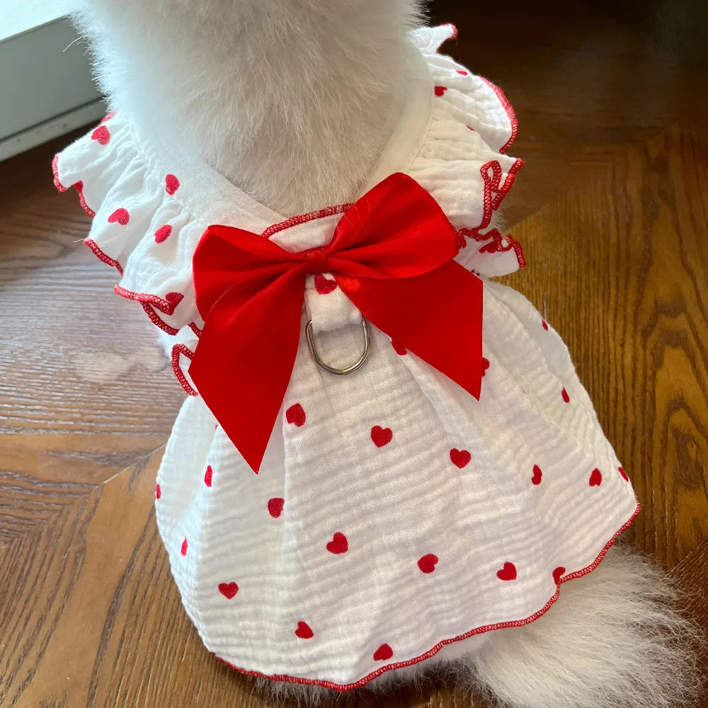 Pet Dresses for Dogs and Cats Spring Summer All Cotton