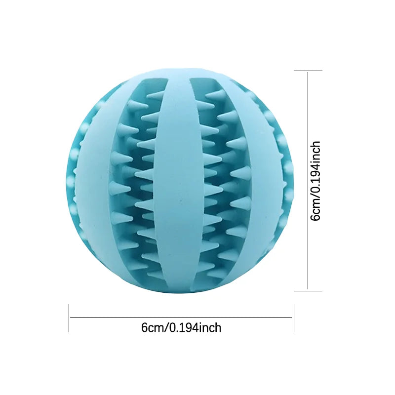 Rubber Dog Teething Puzzle Balls Training Toy For Dogs