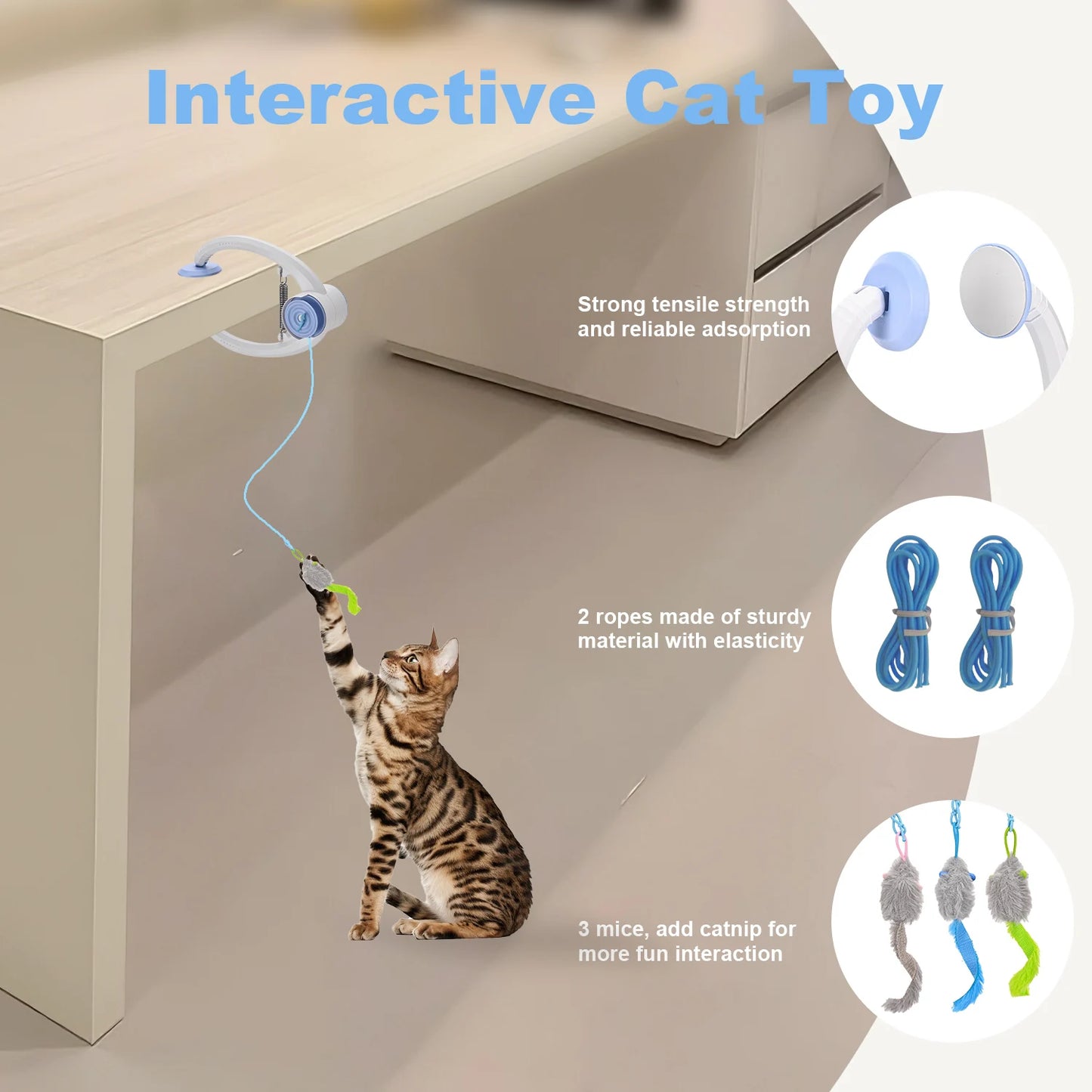 Cityflee USB Rechargeable Electric Door Hanging Cat Toy