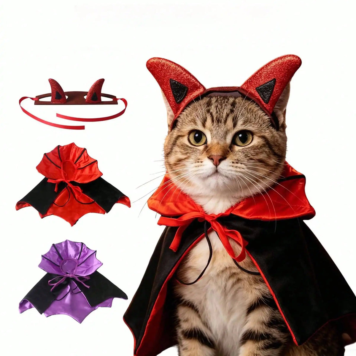 Halloween Funny Bat Pet Cloak Costume for Cats and Dogs
