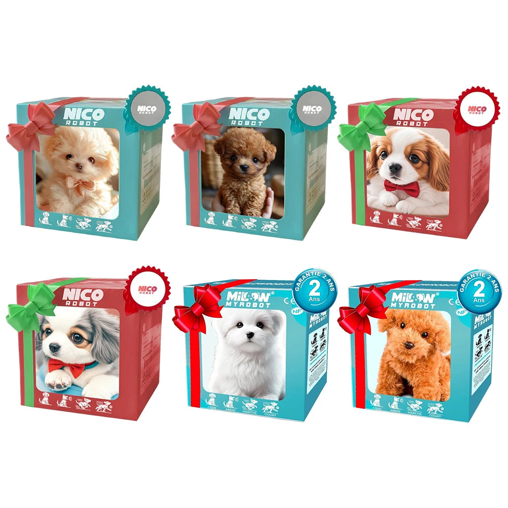 Electronic Robot Dog Interactive Plush Puppy Toy For Girls Boys