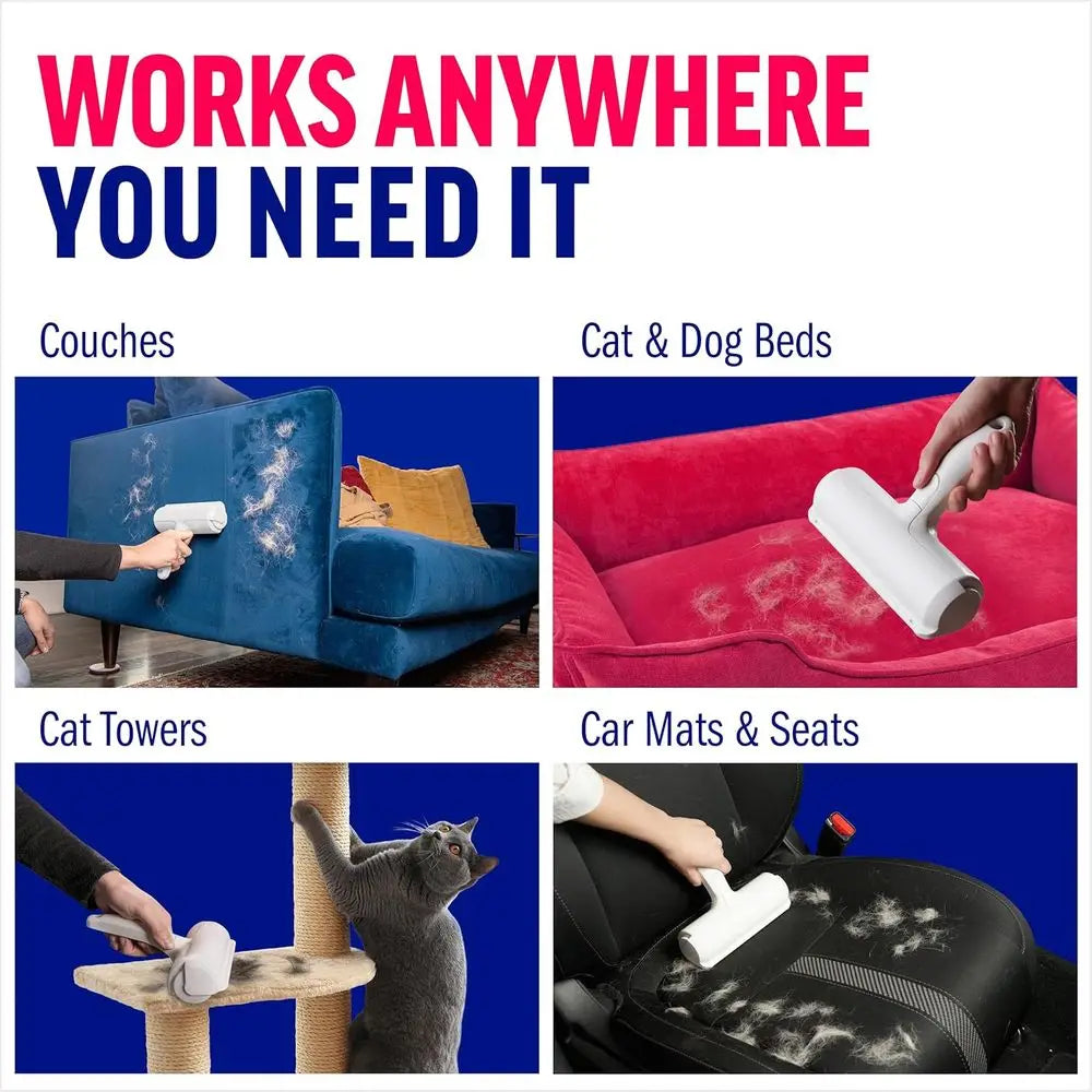 Reusable Pet Hair Lint Roller for Furniture and Car Interiors