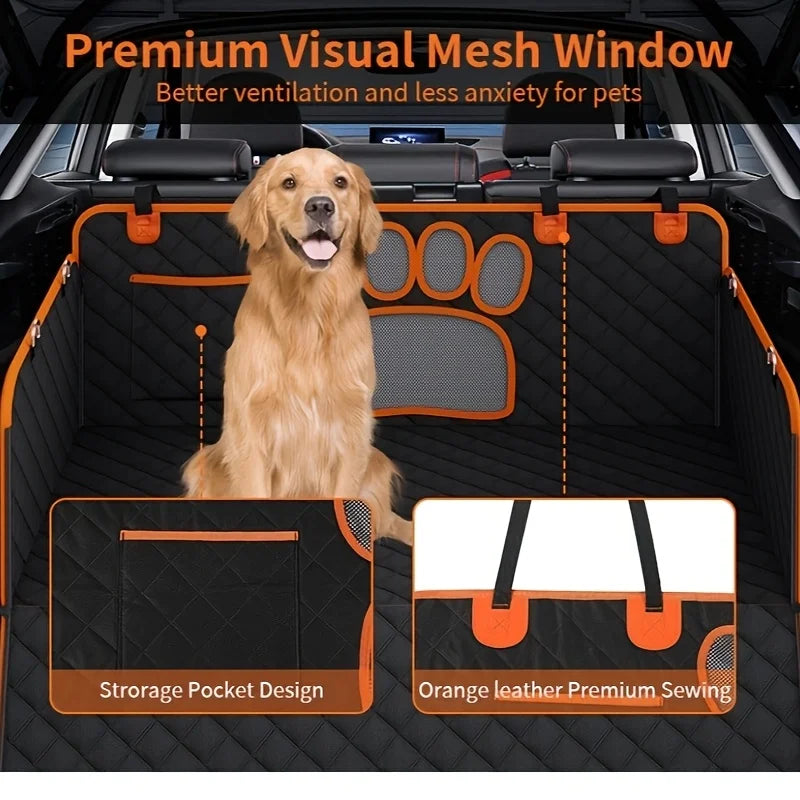 NONECN Dog Rear Seat Cover Hammock For Cars Scratch Resistant