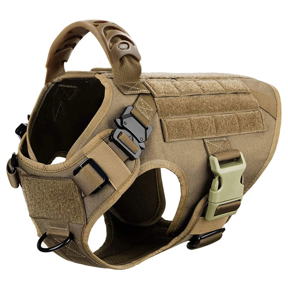 Dog Harness And Leash Set Padded Quick Release Buckle Nylon