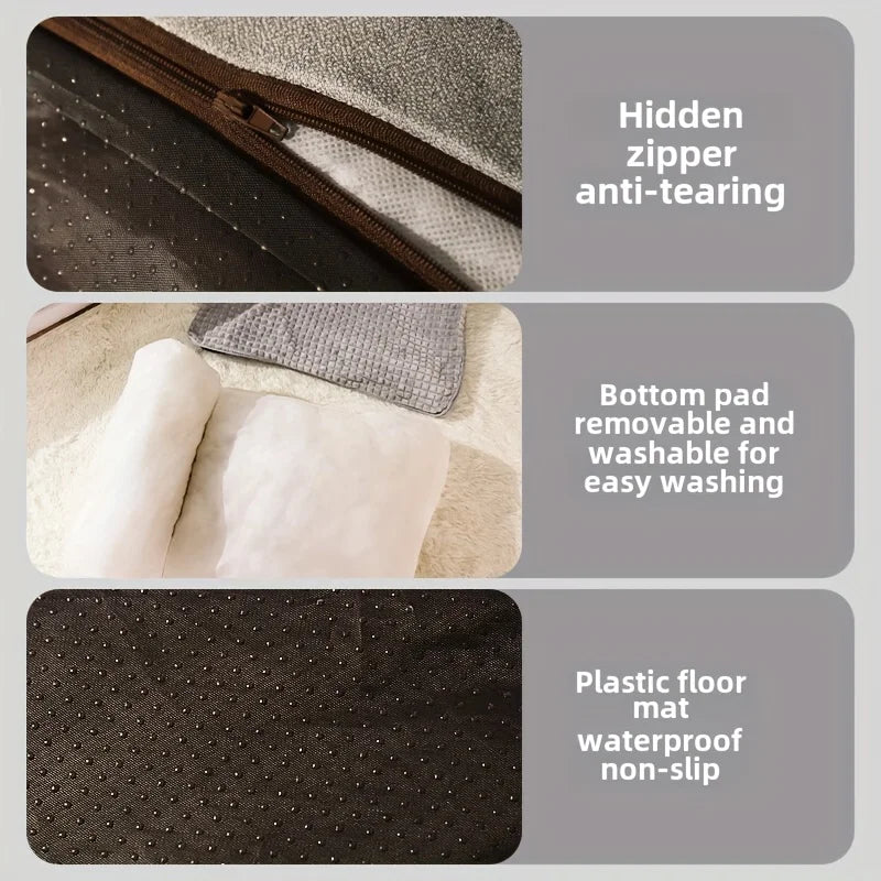 Winter Warm Non Slip Cat And Dog Kennel Bed Cushion