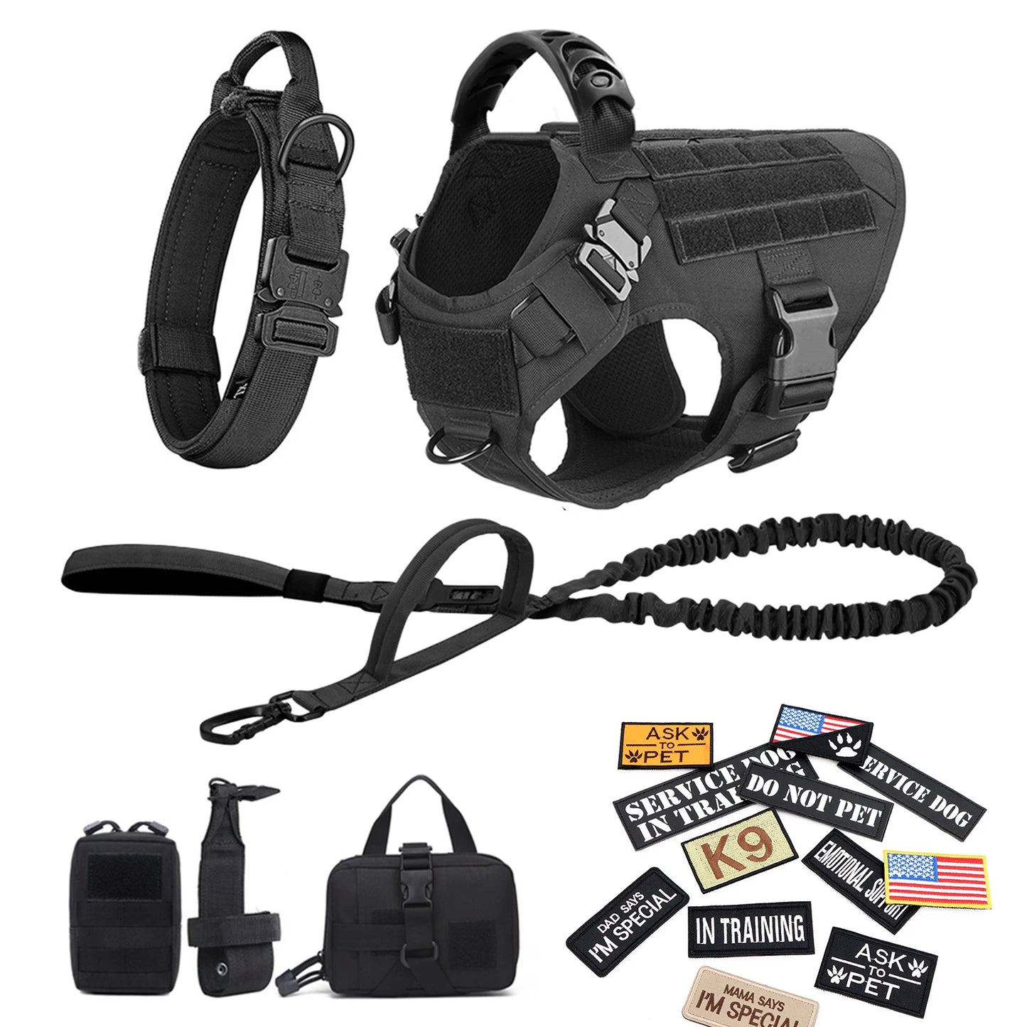 PETRAVEL Dog Harness Vest with Patches for Malinois