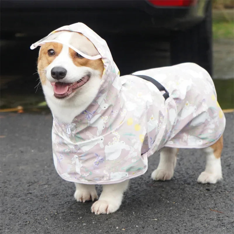 Rainy Season Puppy Raincoat For Dogs Waterproof Apparel