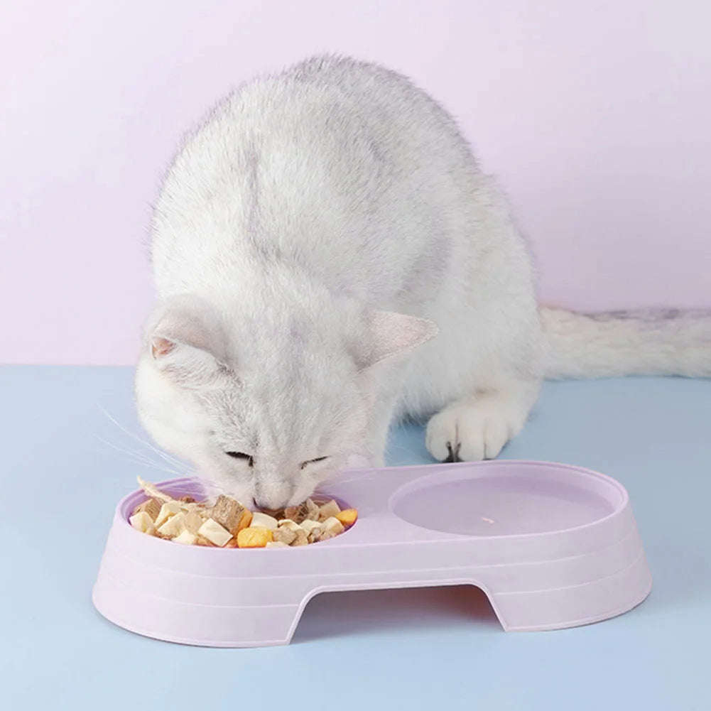 Shunmaii 2-in-1 Pet Bowls Feeding Dishes For Dogs Cats