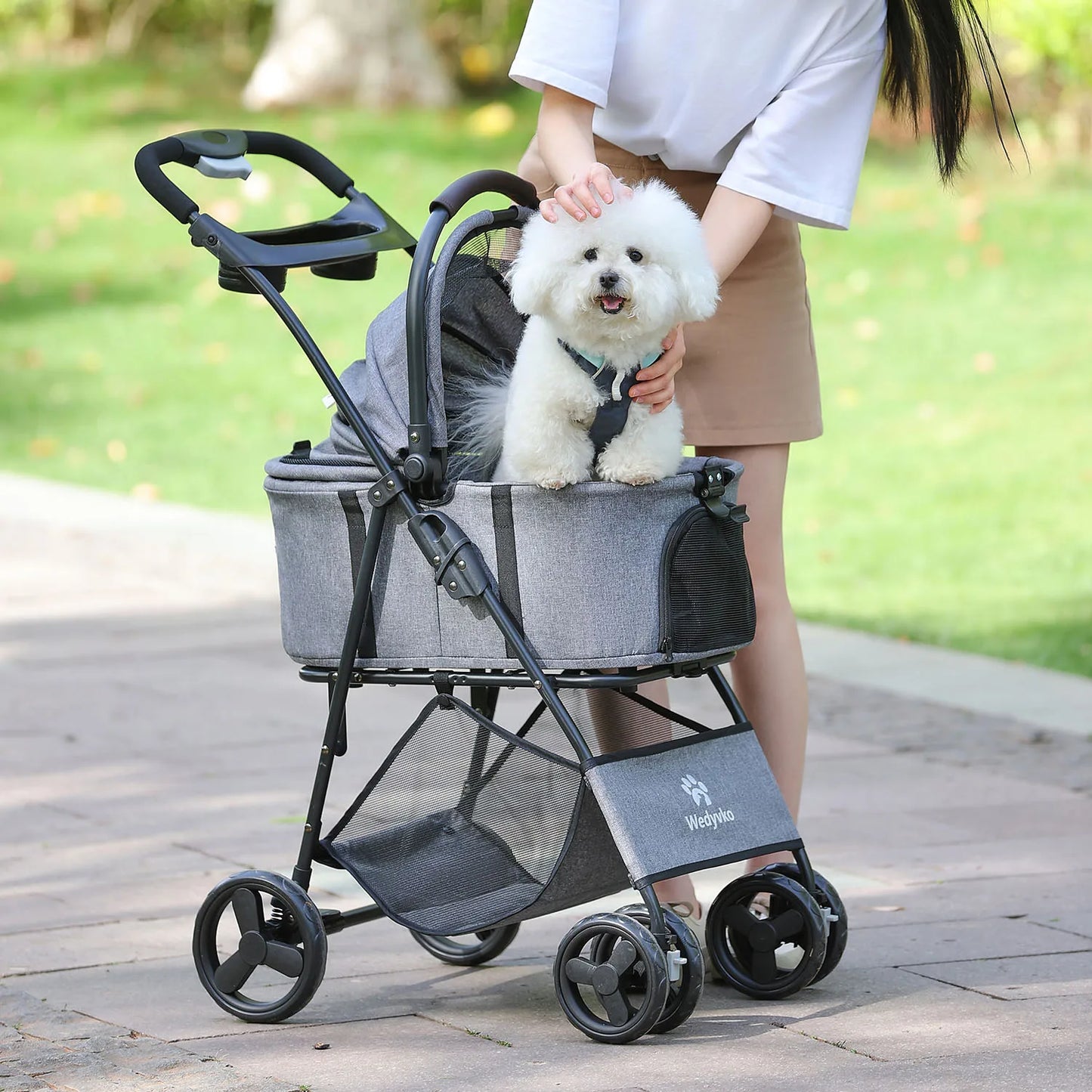 3 In 1 Pet Stroller All Terrain With Removable Carrier