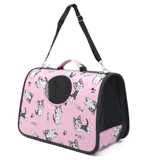 Pet Carrier Backpack With Shoulder Strap Breathable Oxford Material