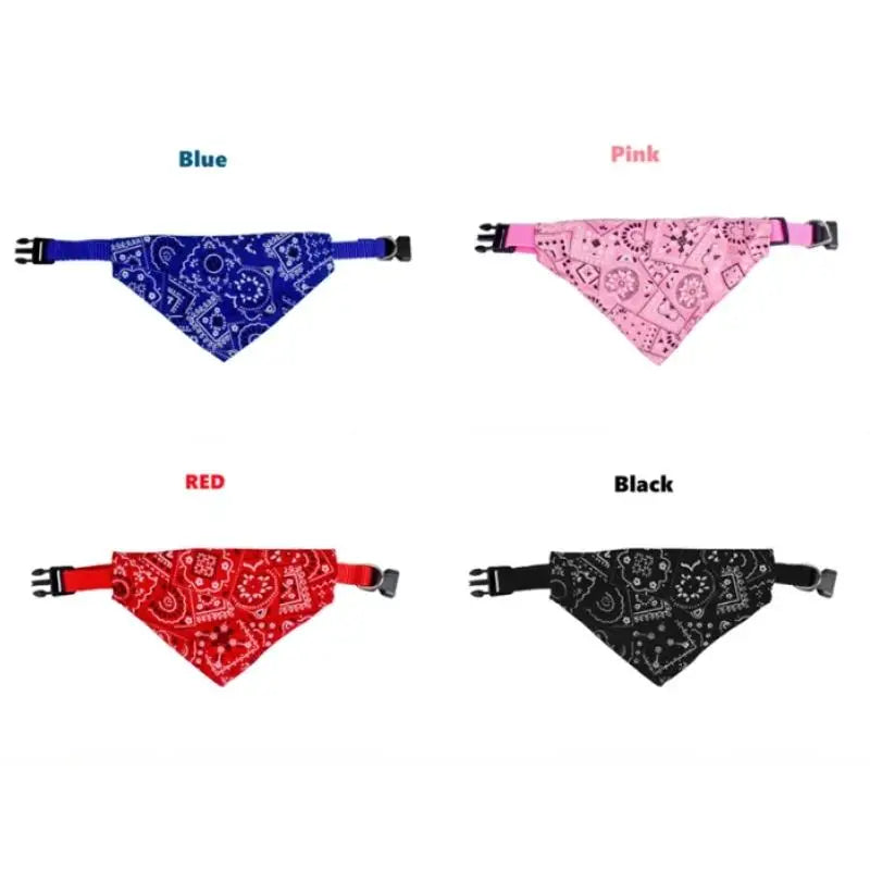 Cat Collar Lovely Adjustable Necktie Scarf Bandana For Pets
