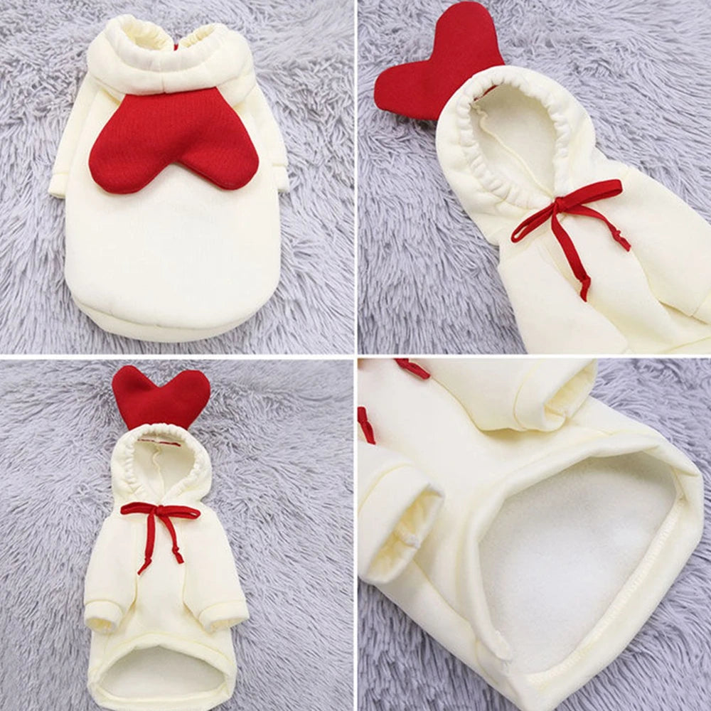 NONECN Cute Fruit Dog Hoodie For Dogs Warm Fleece Cozy