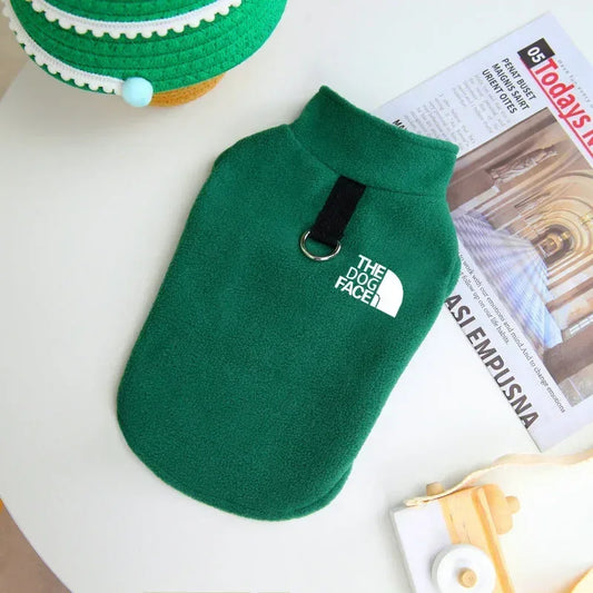 NONECN Fleece Dog Sweater Autumn Winter Coat for Small Breeds