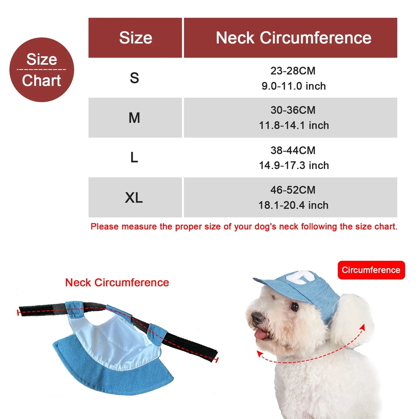 NONECN Dog Sun Hat Adjustable Breathable UV Protection Cap