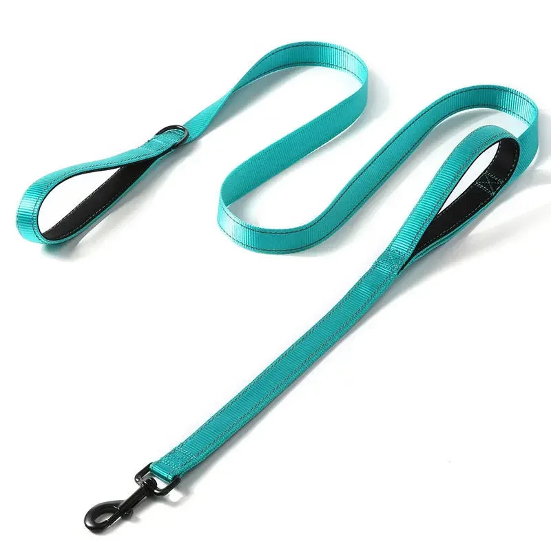 Heavy Duty Nylon Dog Leash With Double Handle For Training