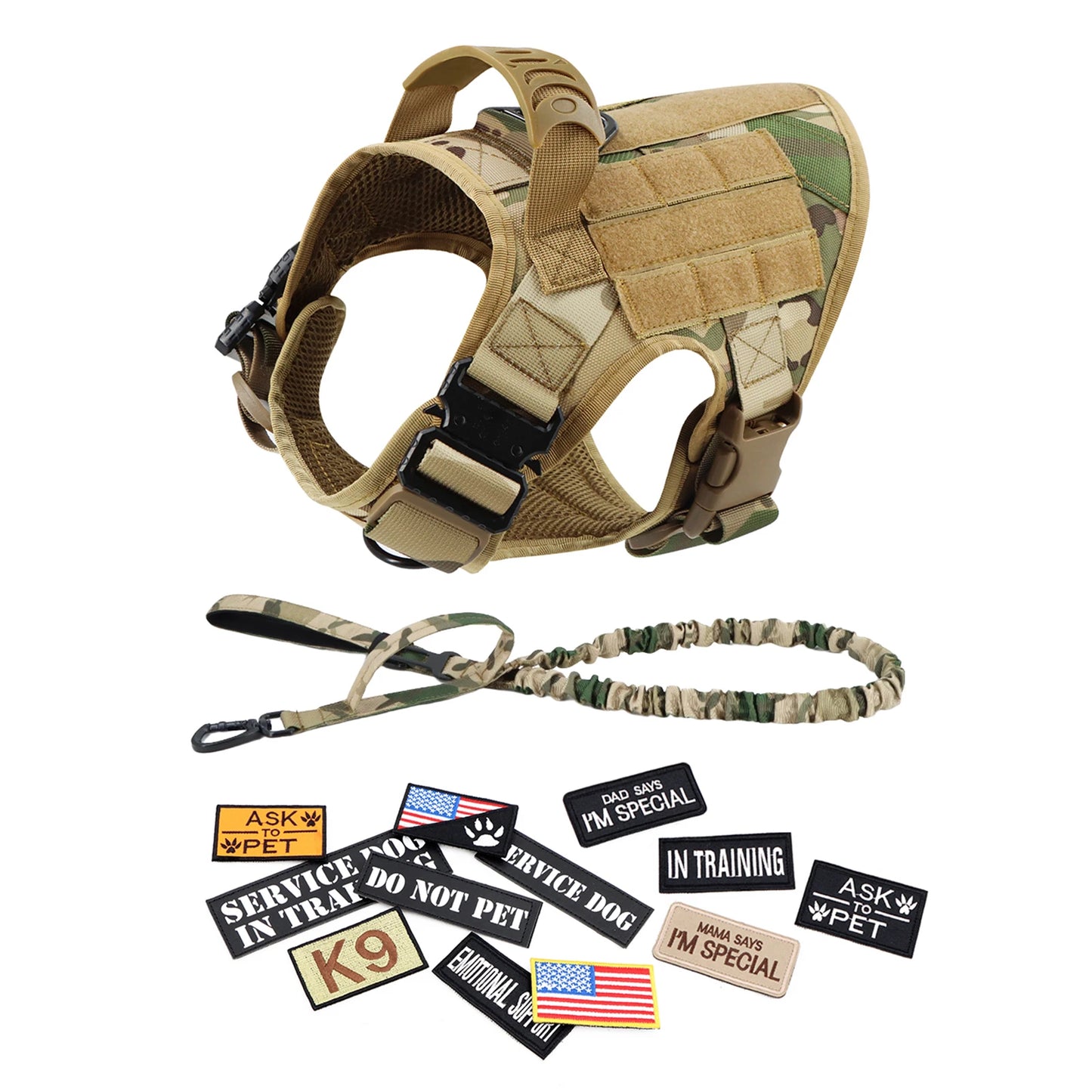 PETRAVEL Dog Harness Vest with Patches for Malinois