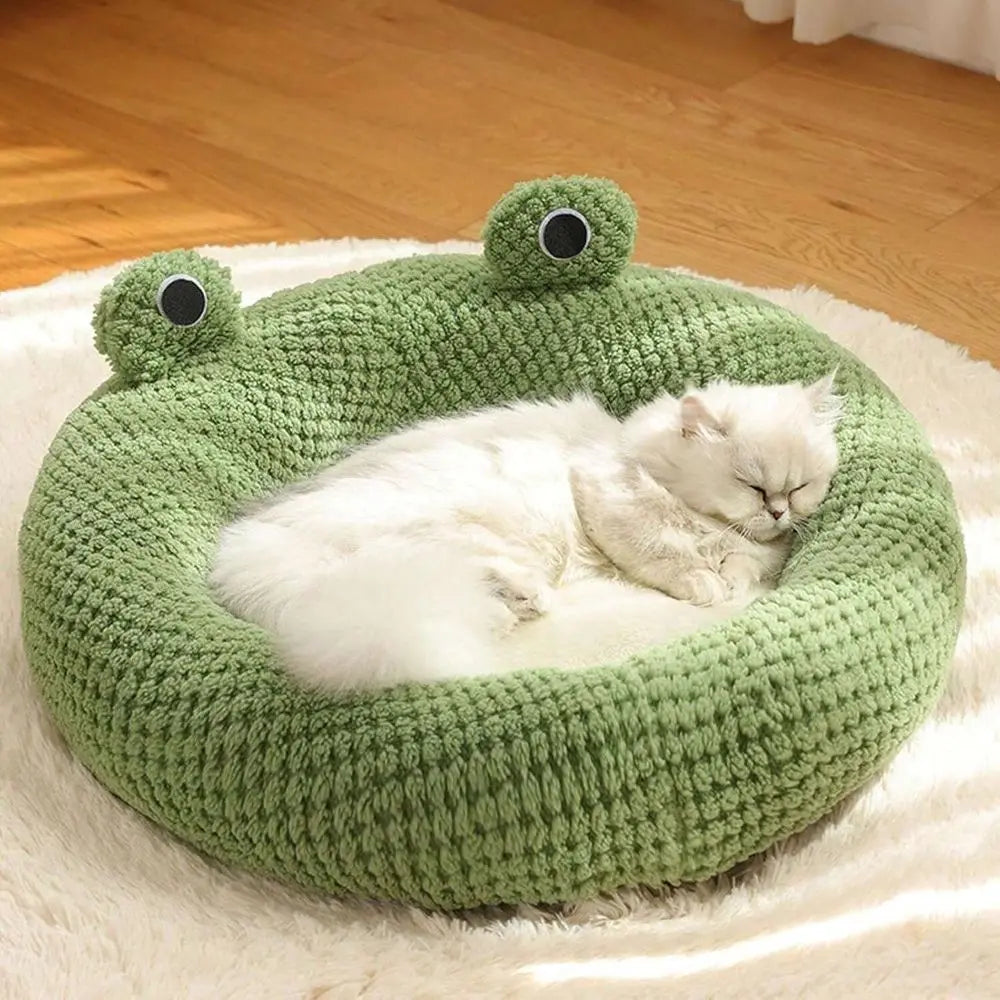 Breathable Plush Dog Bed Open Design Cozy Premium Pet Nest