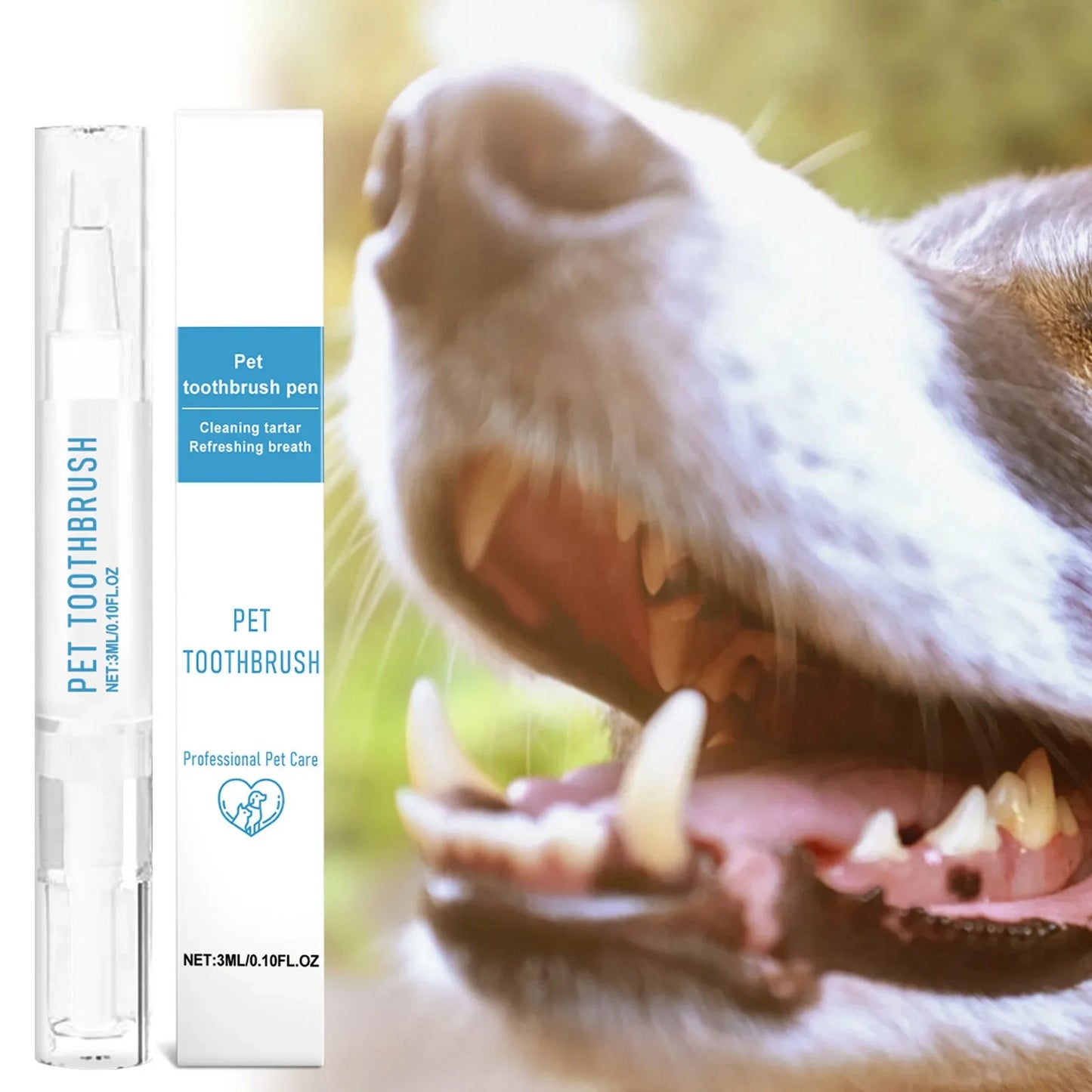 Pet Toothbrush Pen All In One Teeth Cleaning With Toothpaste For Dogs And Cats