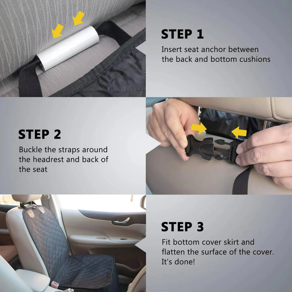 PETRAVEL Waterproof Car Front Seat Cover for Dogs and Cats