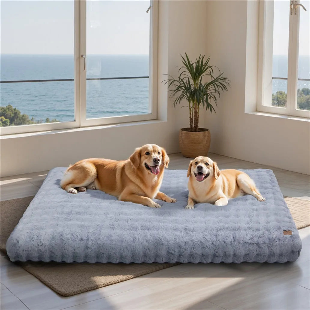 BORWART Ultra Plush Dog Bed With Removable Cover