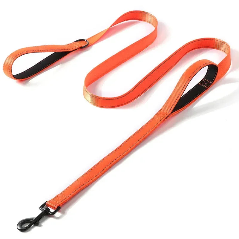 Heavy Duty Nylon Dog Leash With Double Handle For Training