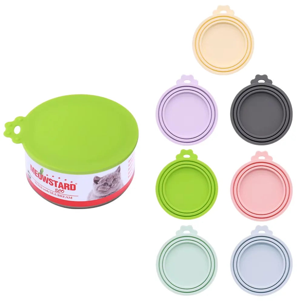 Reusable Silicone Pet Can Lid Bpa Free Preserves Freshness