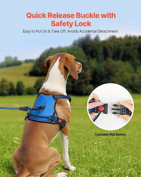 NONECN Large Dog Harness No Pull Adjustable Vest and Leash