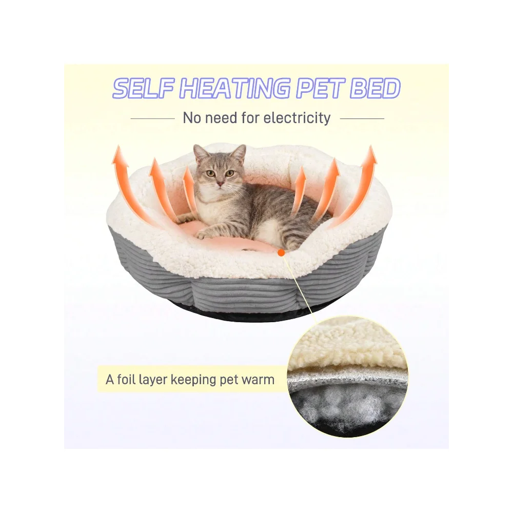 XMSJ Thickened Plush Cat Dog Bed Machine Washable Cushion
