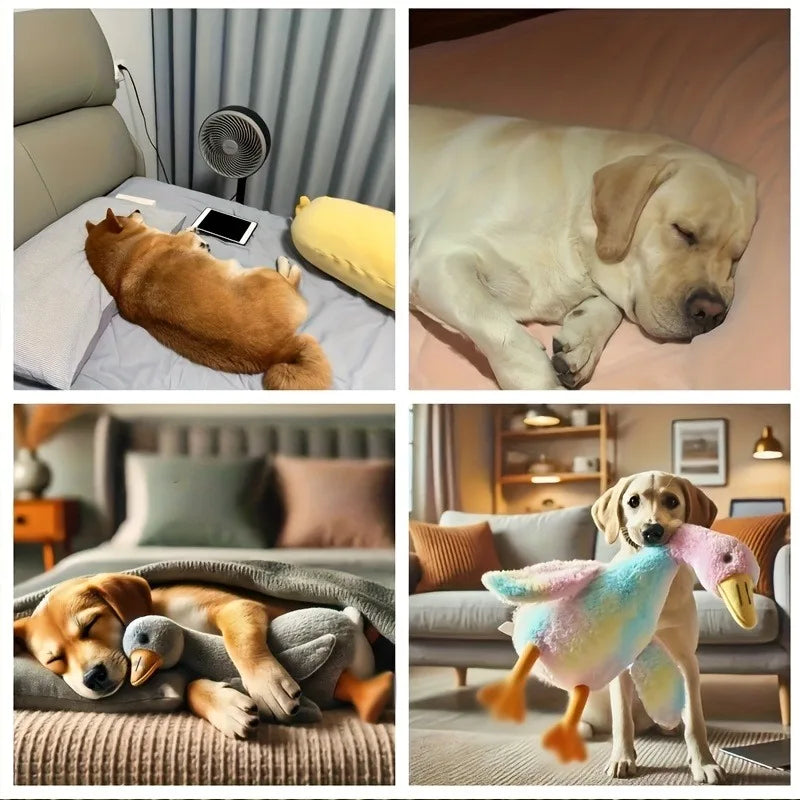 Soft Duck Plush Toy For Pets Anxiety Relief For Cats And Dogs