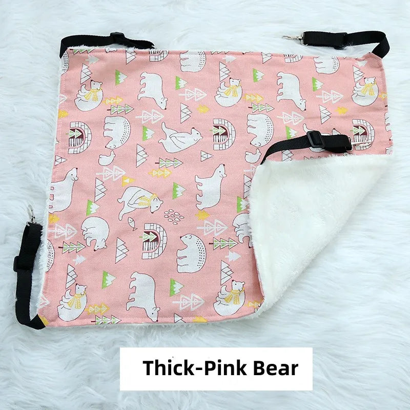 Cat Hanging Hammock With Adjustable Straps Double Sided Bed Pad