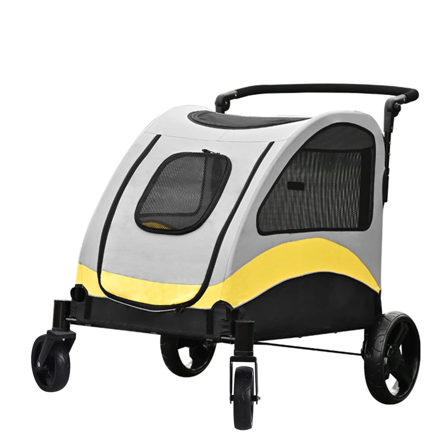 Portable Dog Stroller Foldable Pet Carrier with Wheels