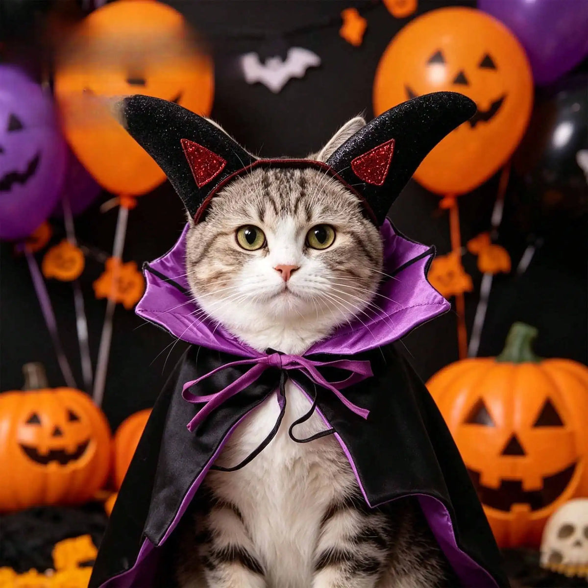 Halloween Funny Bat Pet Cloak Costume for Cats and Dogs