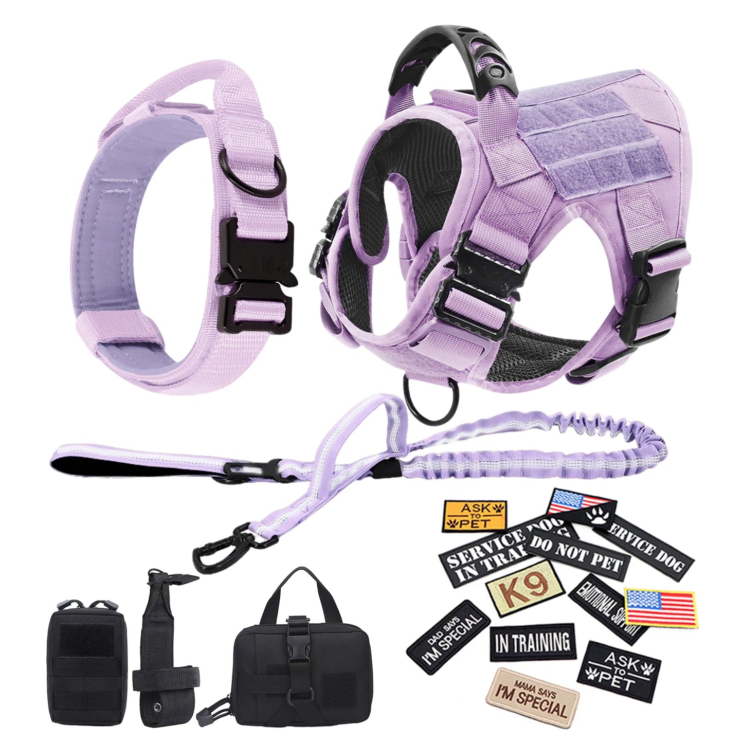 PETRAVEL Military Camouflage Dog Harness For All Dogs