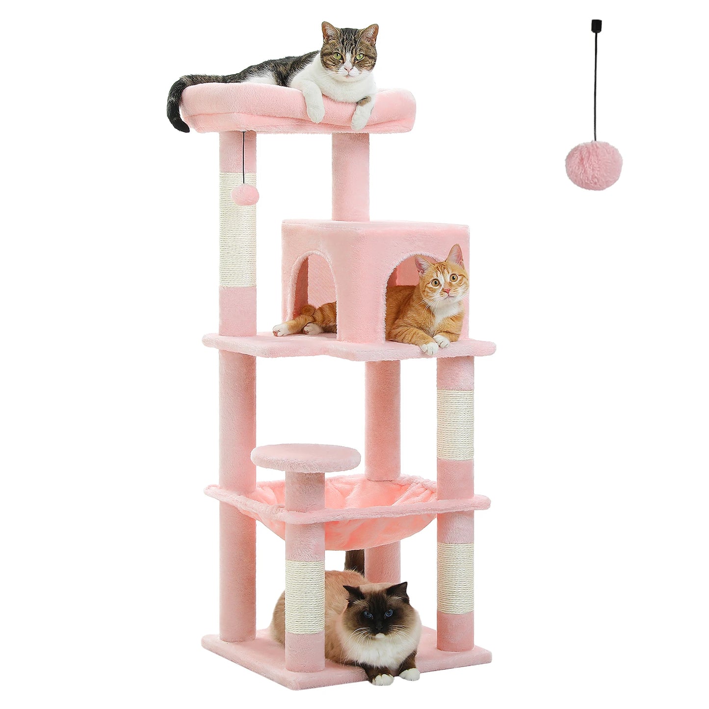 PETEPELA Cat Tree for Indoor Cats Five Level Tower