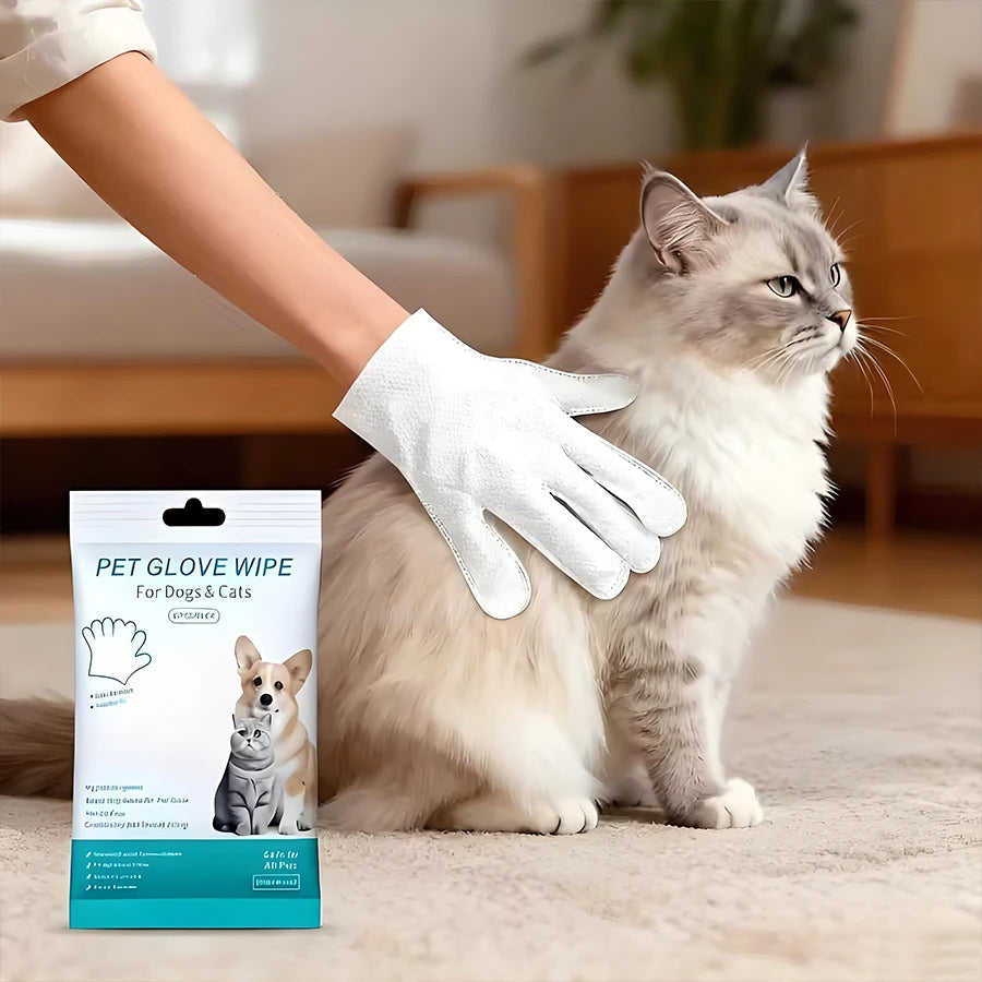Six Pack Pet Glove Wipes For All Pets Everywhere Daily