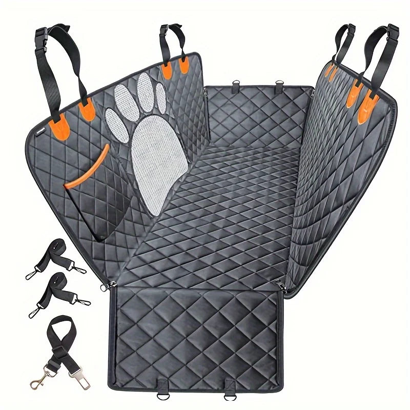 NONECN Dog Rear Seat Cover Hammock For Cars Scratch Resistant