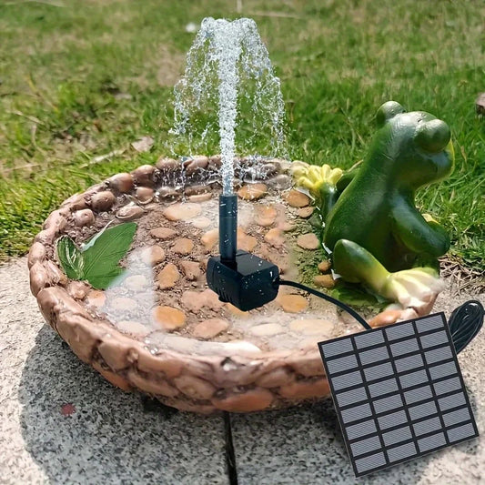 Solar Floating Fountain Pump With Six Nozzles For Garden Ponds