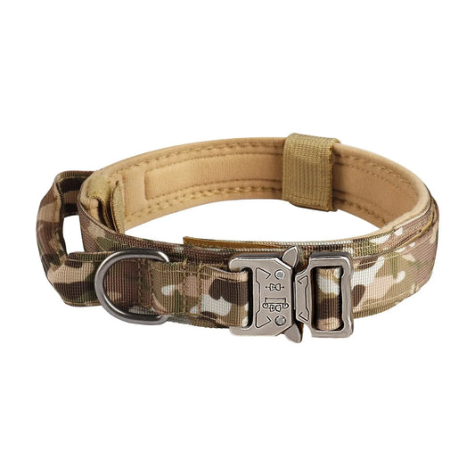 NONECN Outdoor Tactical Nylon Dog Collar With Metal Buckle