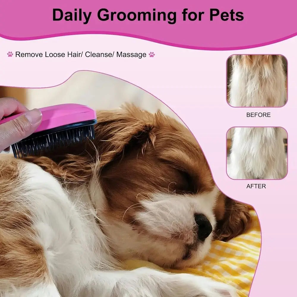 Puppy Brush For Dogs Gentle Bristle Grooming Yorkie Shih Tzu