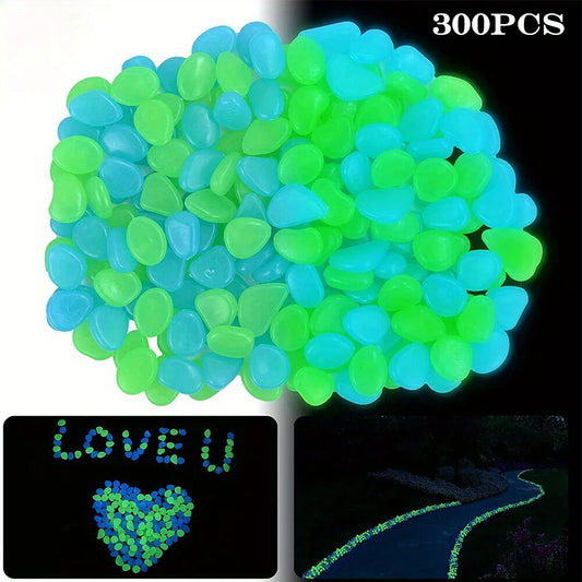 Glow Pebbles Glowing Rocks For Aquarium And Garden