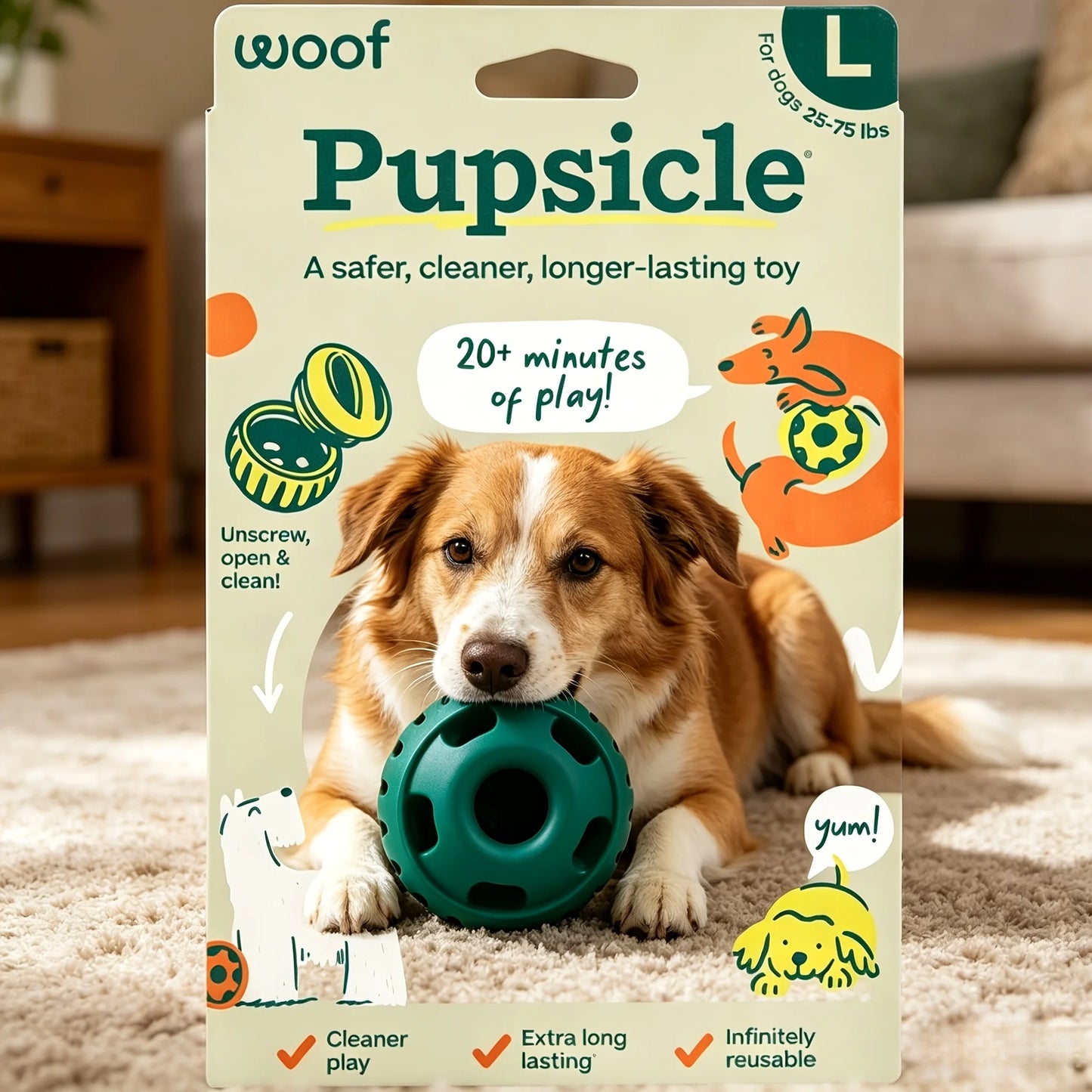 Interactive Dog Chew Toys With Weighted Base Snack Box