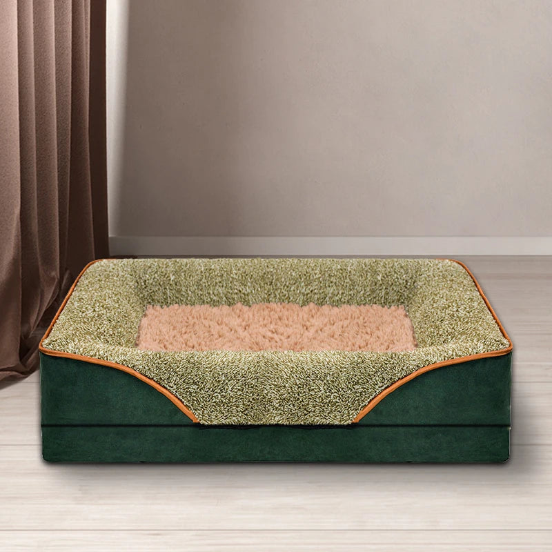 NONECN Dog Bed With Removable Washable Cover And Raised Edges