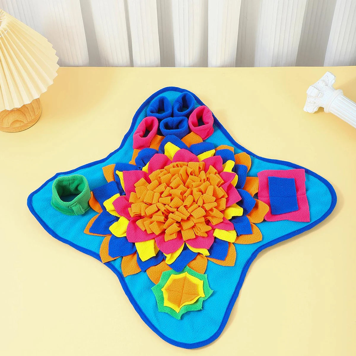 Interactive Dog Snuffle Mat Puzzle Toy for Treats and Fun
