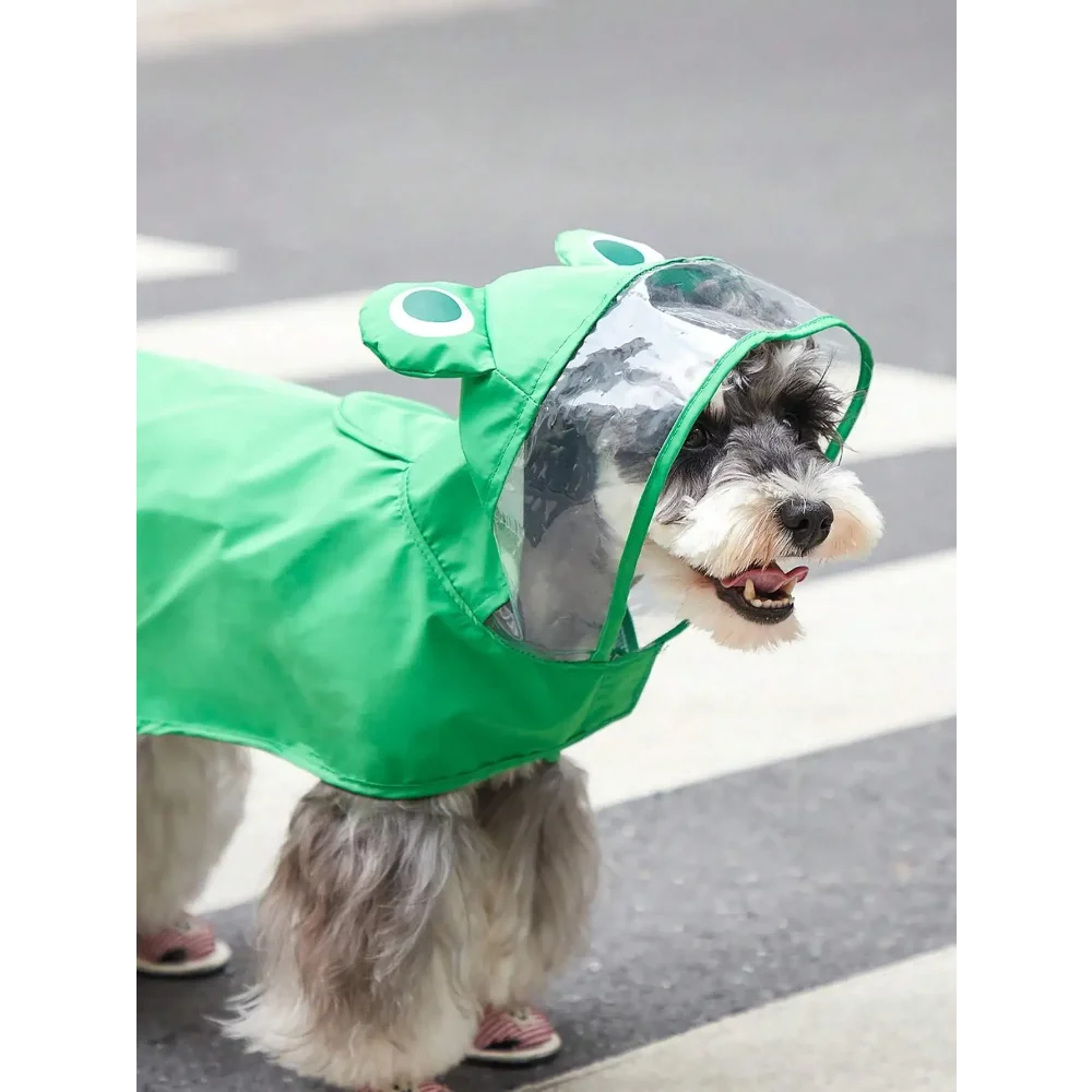 PETSIN Cartoon Bear Hooded Pet Raincoat For Dogs And Cats