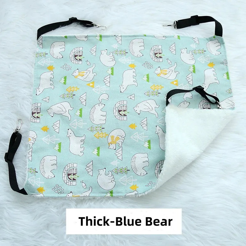 Cat Hanging Hammock With Adjustable Straps Double Sided Bed Pad