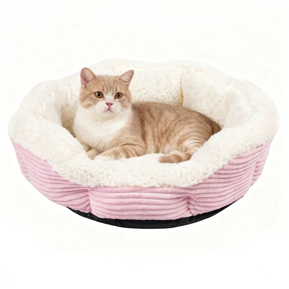 XMSJ Thickened Plush Cat Dog Bed Machine Washable Cushion