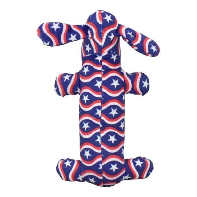 Interactive Dog Toy Loofa Americana Stars Stripes 2 Pack