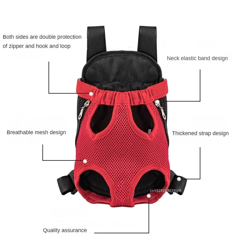 Breathable Pet Carrier Backpack Travel For Small Dogs And Cats